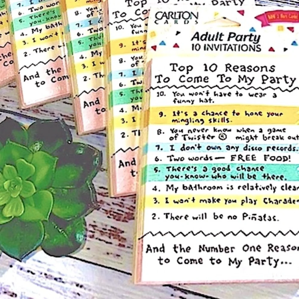 NWT Vintage Party Invitations (Bundle of 50)